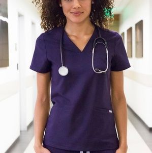 Purple FIGS scrub set